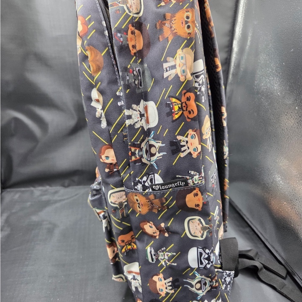 Loungefly Star Wars Character Print Backpack - Black and Brown - Picture 3 of 7